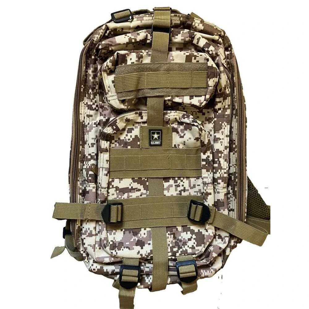 Officially Licensed U.S. Army Camo Backpack 18x12 New